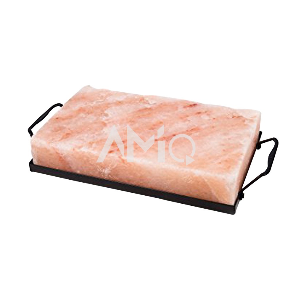Himalayan Salt Cooking Slab with Metal Tray
