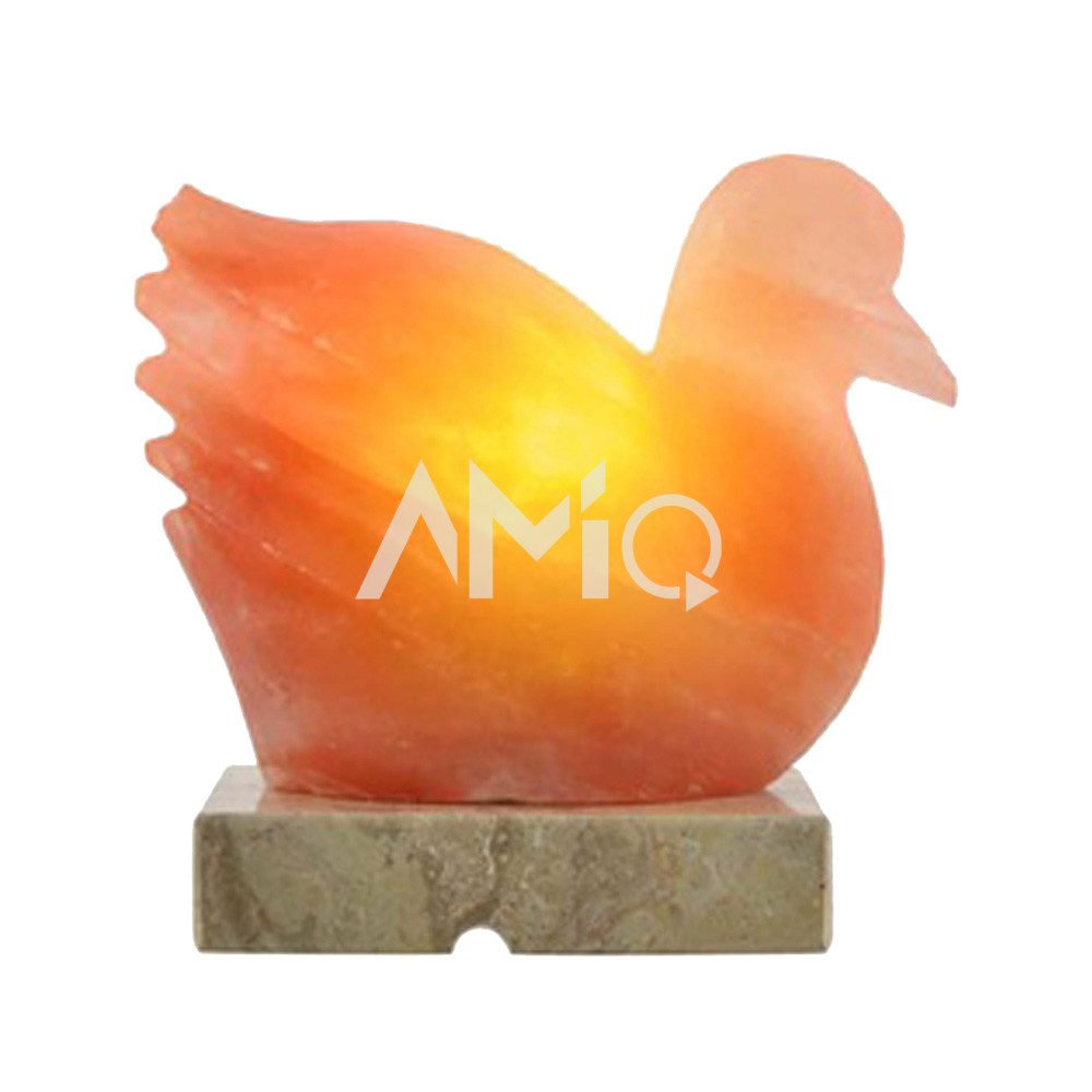 Swan Salt Lamp Square Base